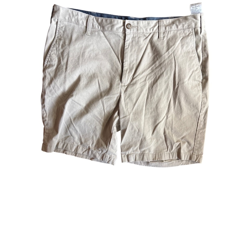 Nautica Mens Deck Shorts Classic Fit Stretch Khaki Size 38